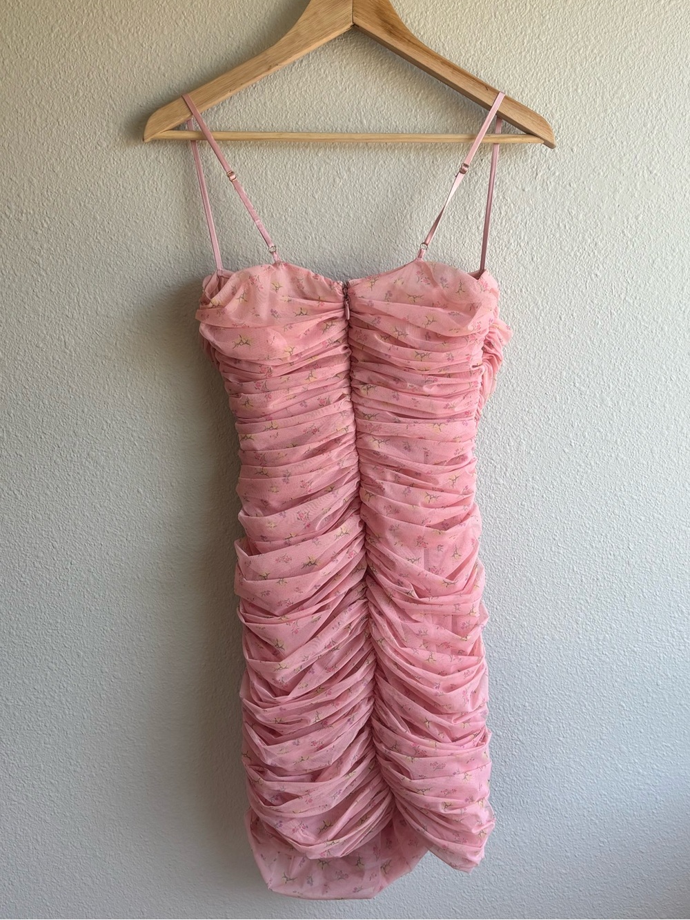 House of CB Pink Ruched Strapless Mini Dress - Picture 4 of 9